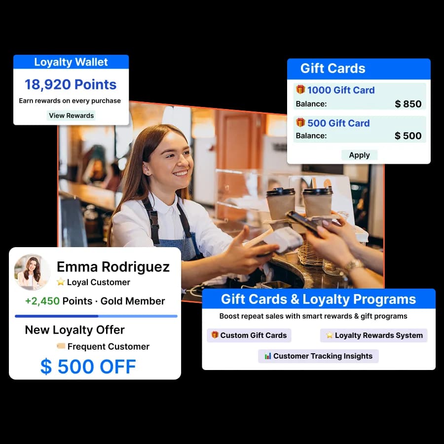 Partnr gift cards and loyalty — points, rewards, and gift-card balances at checkout