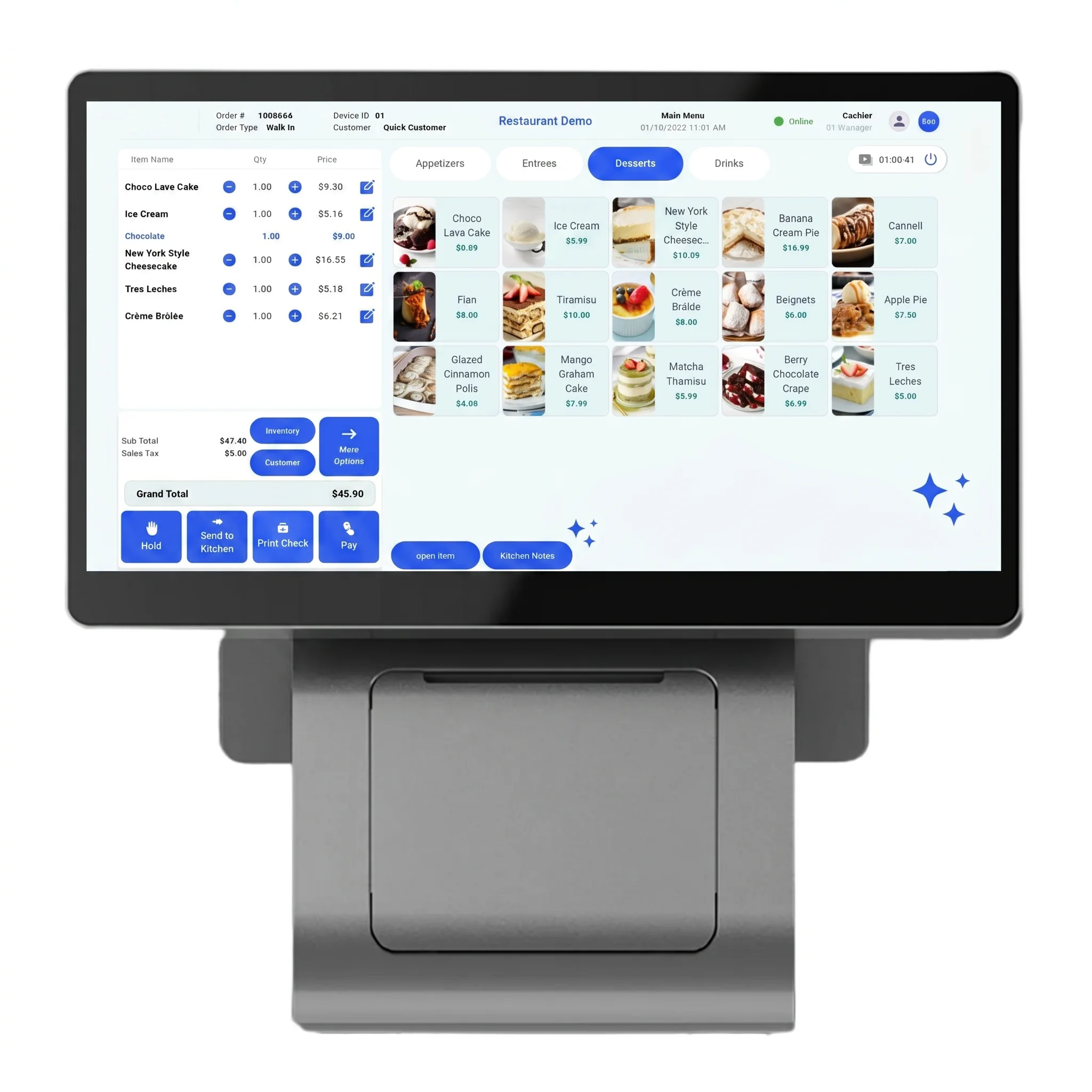 The Partnr countertop POS terminal