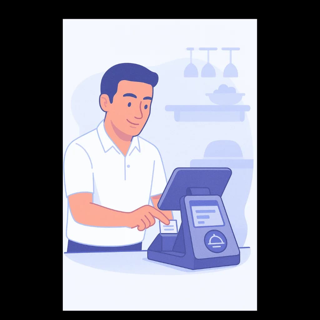 The Partnr full-service restaurant POS configuration